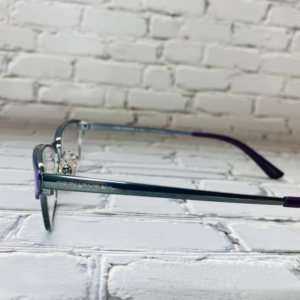 Tory Burch Plum Rectangular Eyeglasses Frames Nwot - image 3